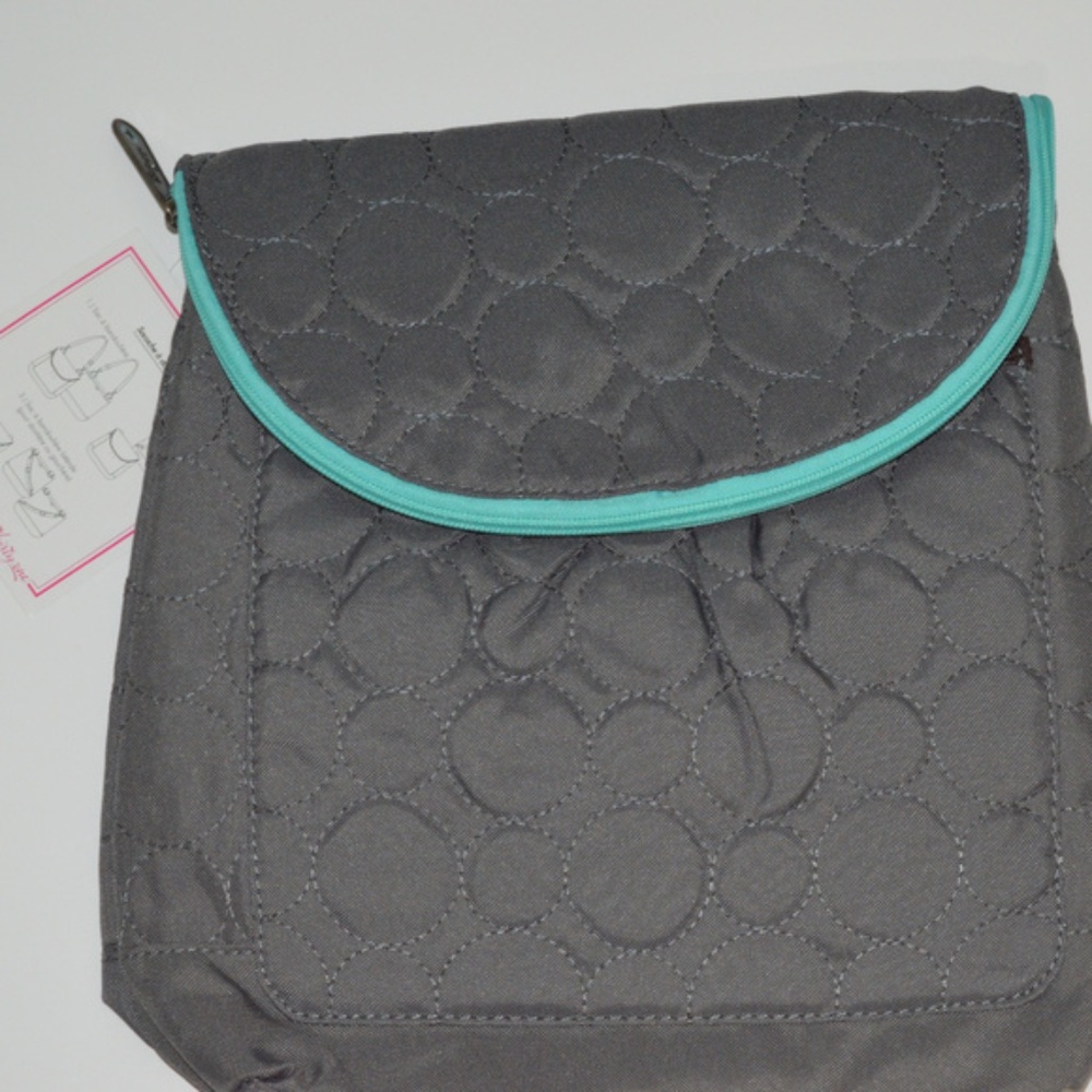 Thirty One Vary You Backpack Purse Quilted Dots
